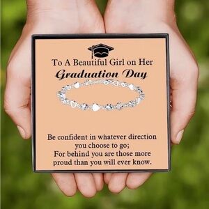 Silver Graduation Bracelet
